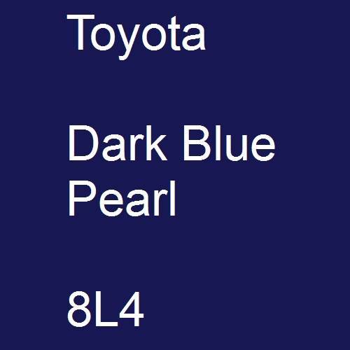 Toyota, Dark Blue Pearl, 8L4.